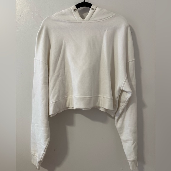Re/Done Cropped Oversized Hoodie - Picture 1 of 5